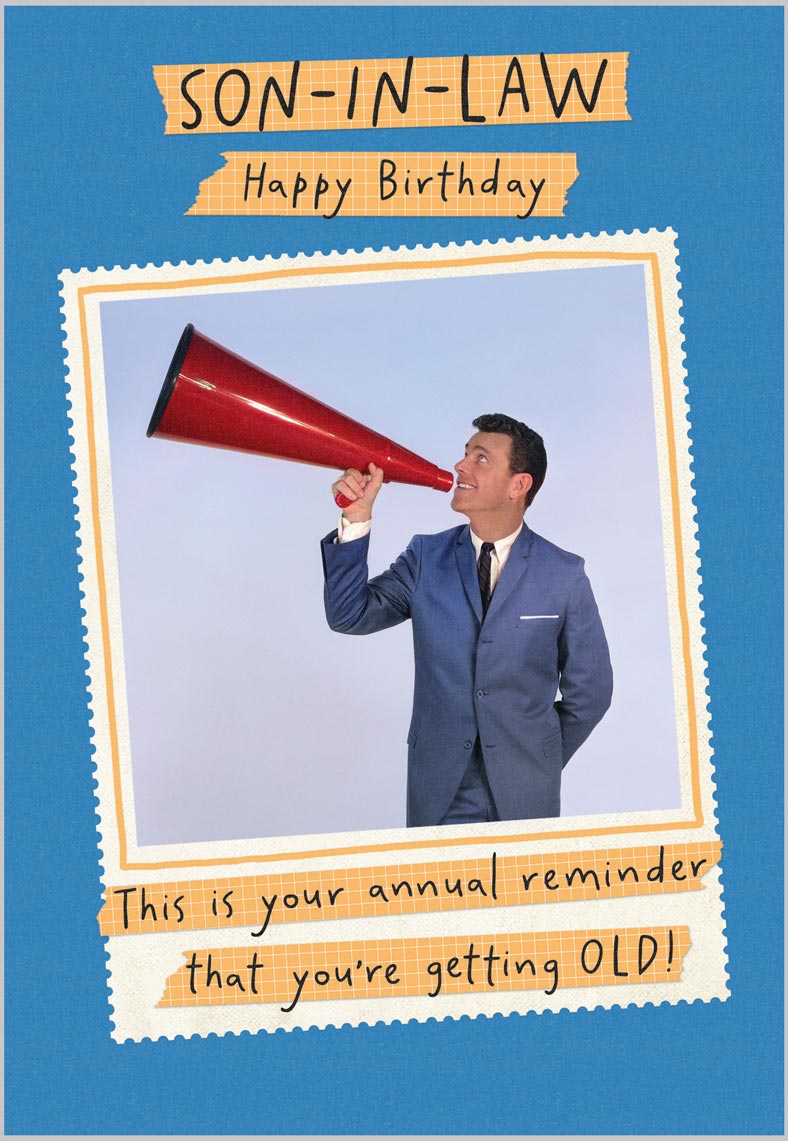 Son-in-law Birthday Funny Vintage Style