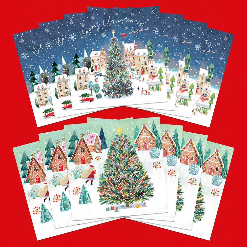 Christmas Tree | 12 Christmas Cards, 2 Designs