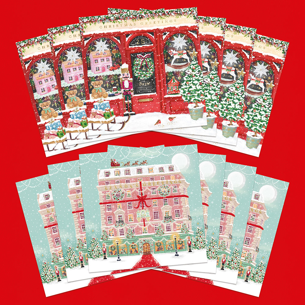 Christmas Gift Shop | 12 Christmas Cards, 2 Designs