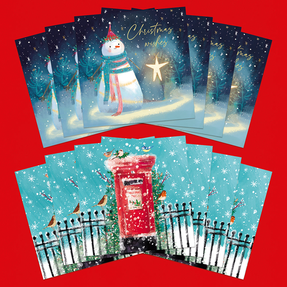 Christmas Wishes | 12 Christmas Cards, 2 Designs